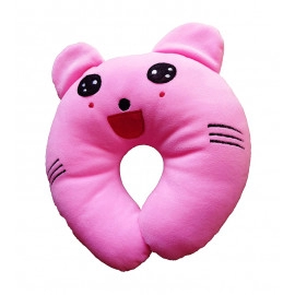  U-Shape New Born Baby Pillow - Pink