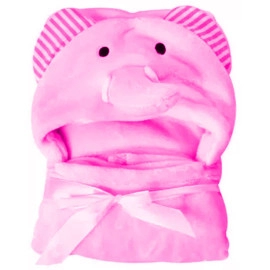 New Born Baby Bath Towel - Pink