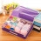Innerwear Organizer Multi Compartment Cell Foldable Storage Box - Purple