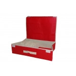 Innerwear Organizer Multi Compartment Cell Foldable Storage Box - Red