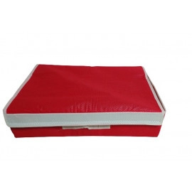 Innerwear Organizer Multi Compartment Cell Foldable Storage Box - Red