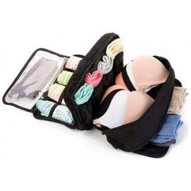 Innerwear Organizer Storage Case Bag - Black