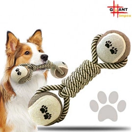 Dog Rope Dumble Toy with Ball