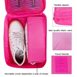 Shoe Bag Shoe Pouch - Dark Pink