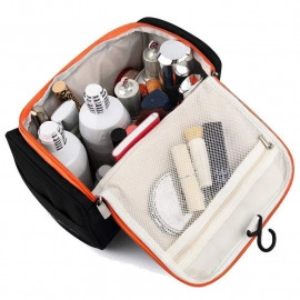 Toiletry Organizer Bag Dopp Kit for Men or Women - Black