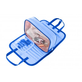Toiletry Bag Zipper Makeup Pouch - Blue