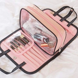 Toiletry Bag Zipper Makeup Pouch - Pink