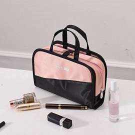 Toiletry Bag Zipper Makeup Pouch - Pink
