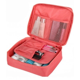 Travel Cosmetic Makeup Toiletry Bag - Peach