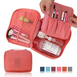 Travel Cosmetic Makeup Toiletry Bag - Peach