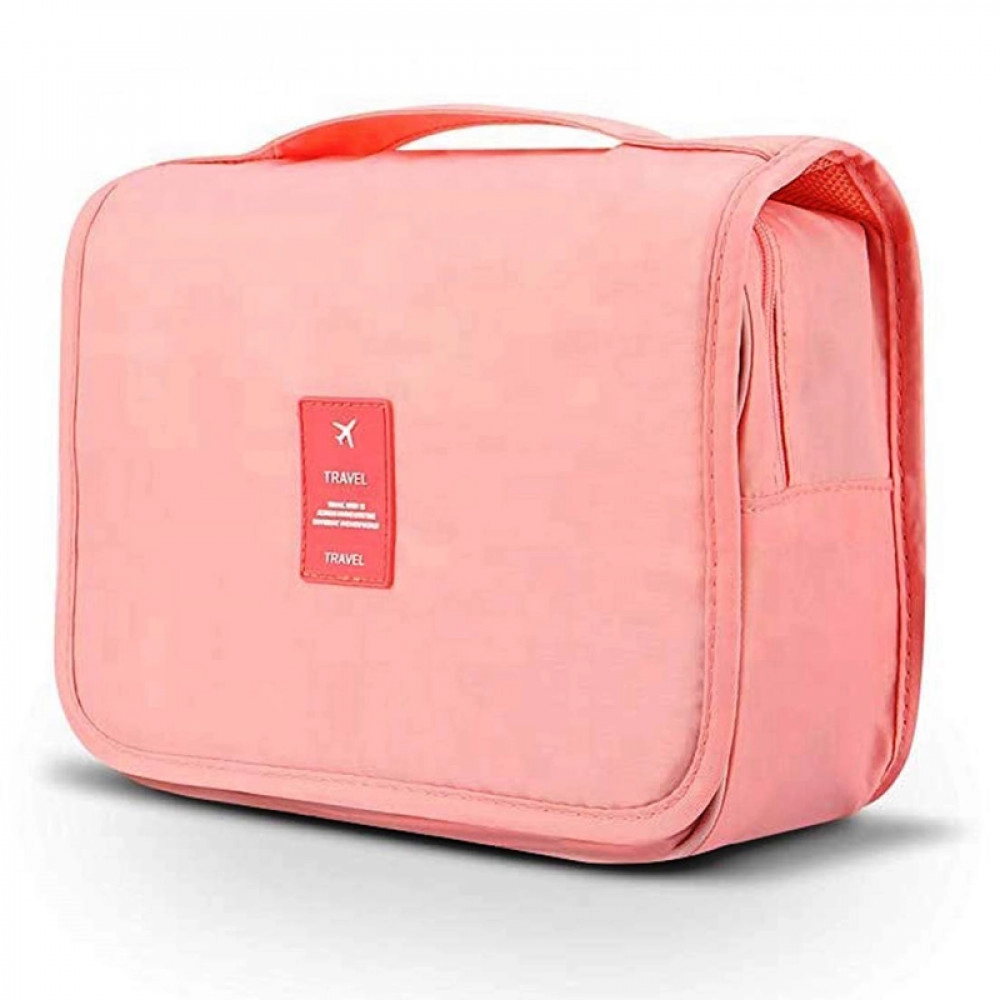 Nylon Toiletry Bag - Rose Pink