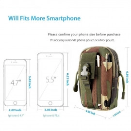 Waist Molle Phone Bag - Military Large