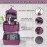 Hanging Toiletry Bag for Travel Accessories - Purple